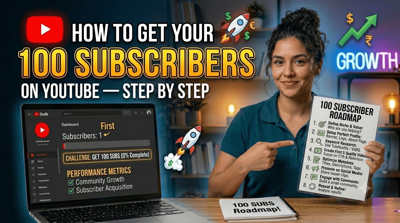 How to Get Your First 100 Subscribers on YouTube 